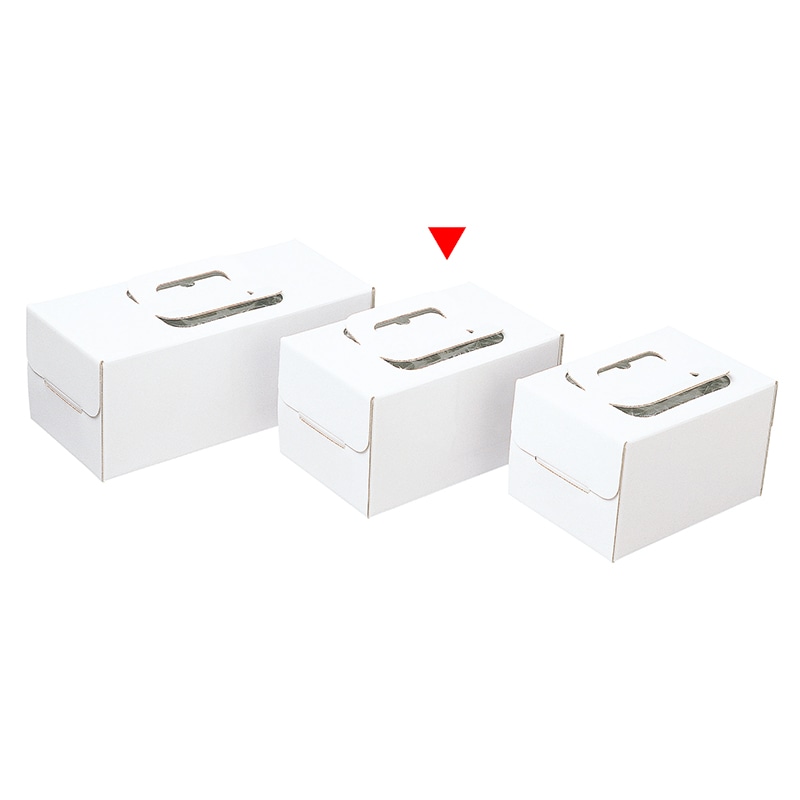 和気 ノエルケーキ箱 手提ノエルホワイト 小 2-500-25 100枚/箱(ご注文単位1箱)【直送品】