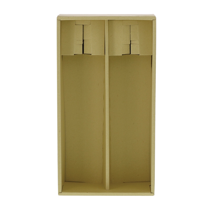 ロングワイン箱　2本用 組立式 S-8 50枚/箱（ご注文単位1箱）【直送品】