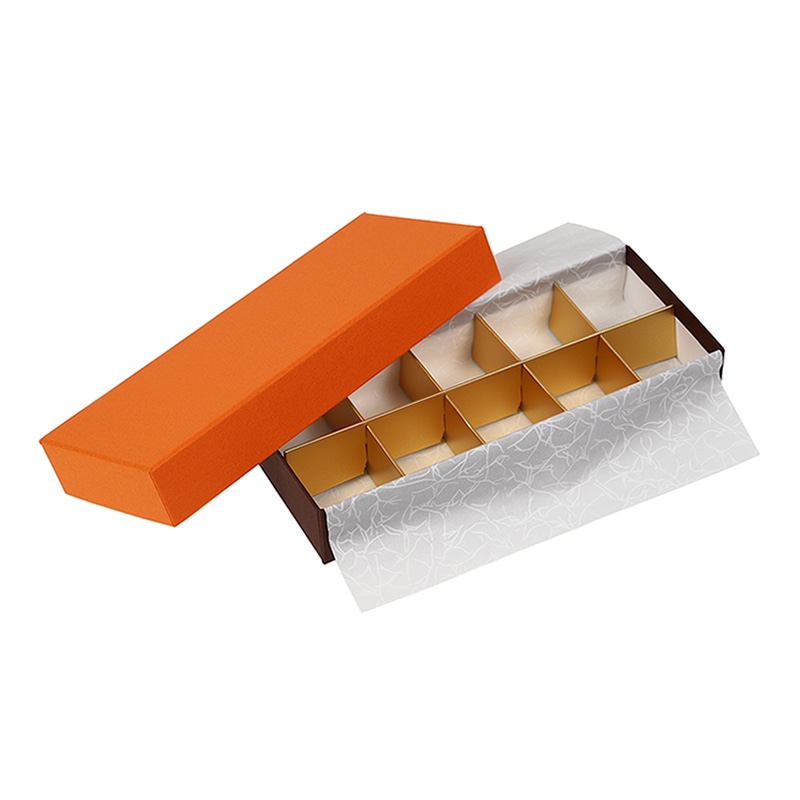 フェザーケース　10仕切 オレンジ 1245 1個（ご注文単位200個）【直送品】