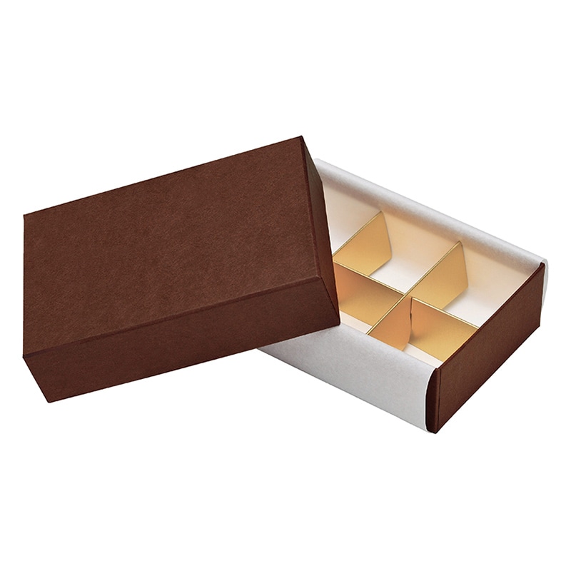 フェザーケース　6仕切 ブラウン 1263 1個（ご注文単位200個）【直送品】