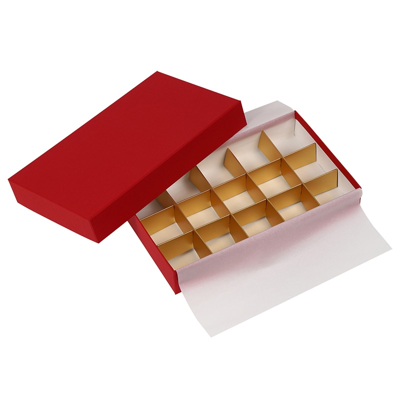 フェザーケース　15仕切 レッド 1267 1個（ご注文単位60個）【直送品】