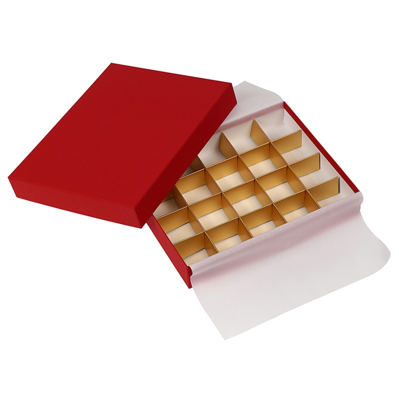 フェザーケース 20仕切 レッド 1269 1個(ご注文単位60個)【直送品】