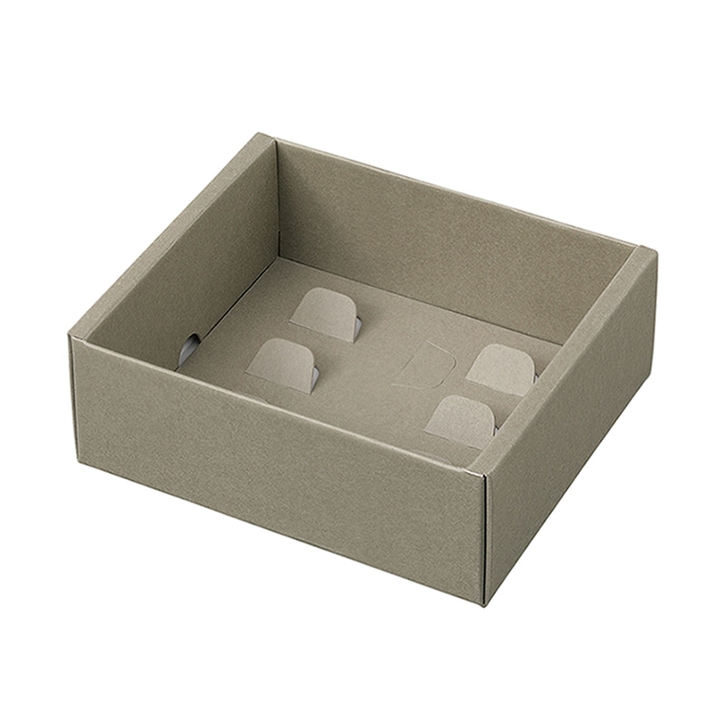 和気 洋菓子箱 EAPB シンプルギフト グレー 18×16 103583 50枚/箱（ご注文単位1箱）【直送品】