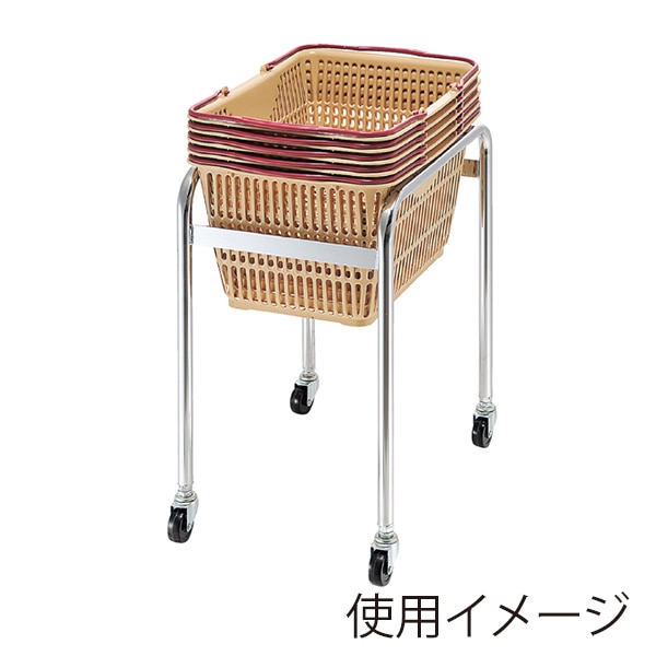 ストア・エキスプレス 脚長買い物カゴ置き台 28~31リットル用 61-379-7-1 1台(ご注文単位1台)【直送品】