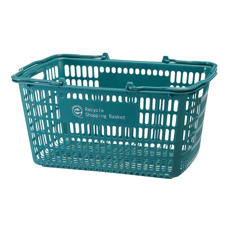 ストア・エキスプレス エコ買い物カゴ　ESL-20 33リットル　ブルーグリーン　 61-806-98-3 　10個/セット（ご注文単位1セット）【直送品】