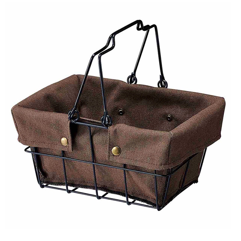 ストア・エキスプレス ワイヤーファブリックバスケット SS　ブラウン 61-784-43-4 1個（ご注文単位1個）【直送品】