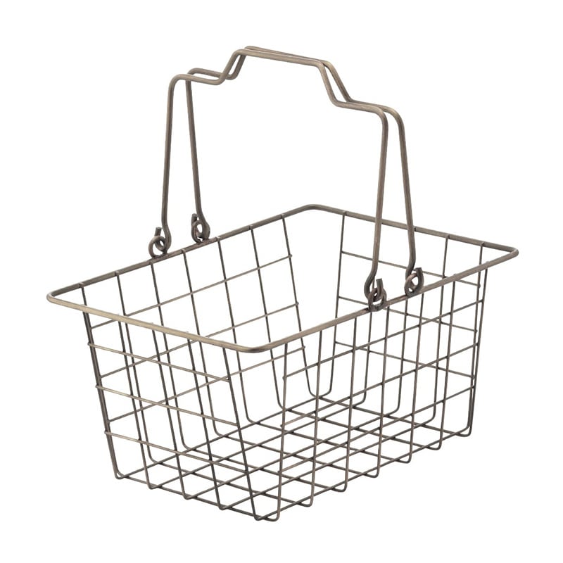 ストア・エキスプレス ワイヤーバスケット　アンティークゴールド S 61-380-3-1 1個（ご注文単位1個）【直送品】