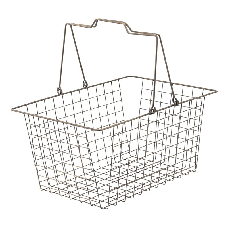 ストア・エキスプレス ワイヤーバスケット アンティークゴールド L 61-380-3-3 1個(ご注文単位1個)【直送品】