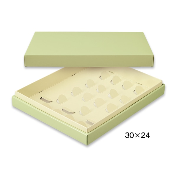 柳井紙工 ギフトケース　真果撰 30×24 39909　もえか（緑＋緑） 100組/束（ご注文単位1束）【直送品】