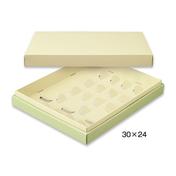 柳井紙工 ギフトケース　真果撰 30×24 38909　もえか（黄＋緑） 100組/束（ご注文単位1束）【直送品】