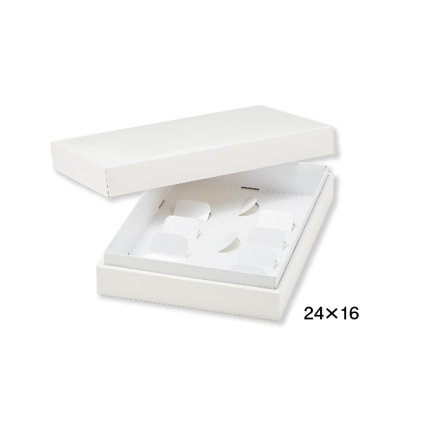 柳井紙工 ギフトケース　真果撰 24×16 37802　ハイホワイト 100組/束（ご注文単位1束）【直送品】