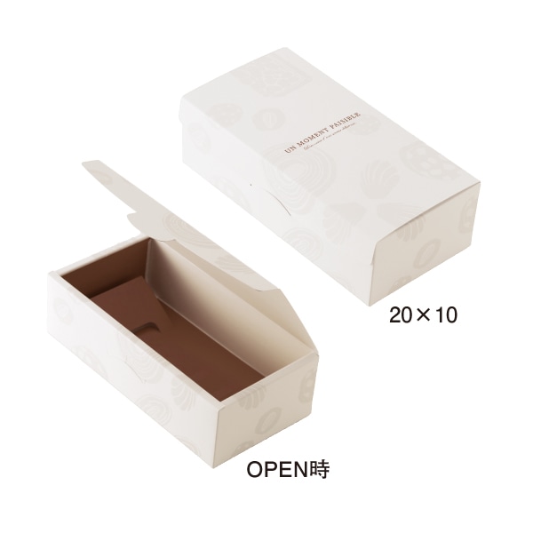 柳井紙工 ギフトケース　ギフトファイン・デセール 20×10 26582　茶 100組/束（ご注文単位1束）【直送品】