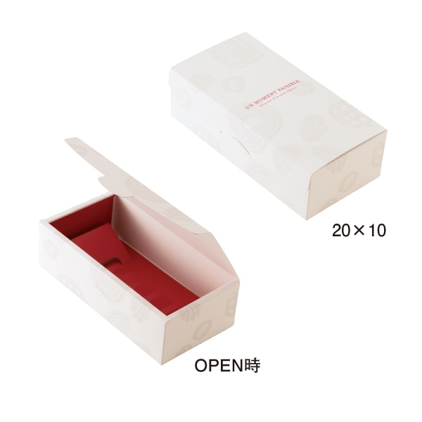 柳井紙工 ギフトケース　ギフトファイン・デセール 20×10 26546　赤 100組/束（ご注文単位1束）【直送品】