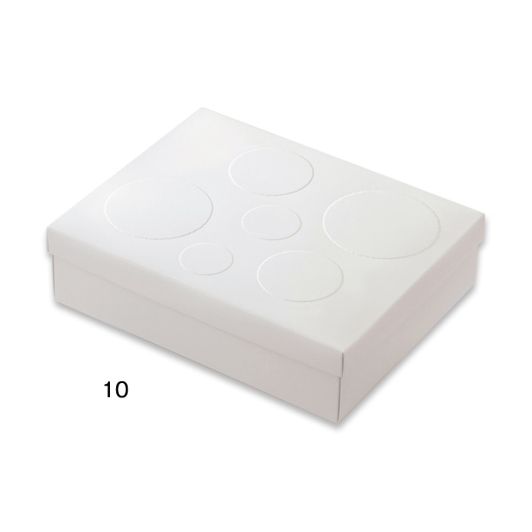 柳井紙工 和菓子ケース　マドラ・ホワイト 10 26302 100組/束（ご注文単位1束）【直送品】