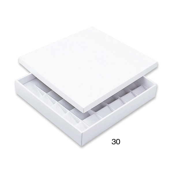 柳井紙工 ギフトケース　プチマドレーヌ・ホワイト 30 26530 100組/束（ご注文単位1束）【直送品】