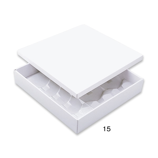 柳井紙工 ギフトケース　マドレーヌ・ホワイト 15 26015 100組/束（ご注文単位1束）【直送品】