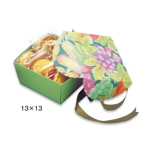 柳井紙工 カジュアルギフトケース　フルーティ 13×13 69712 100組/束（ご注文単位1束）【直送品】