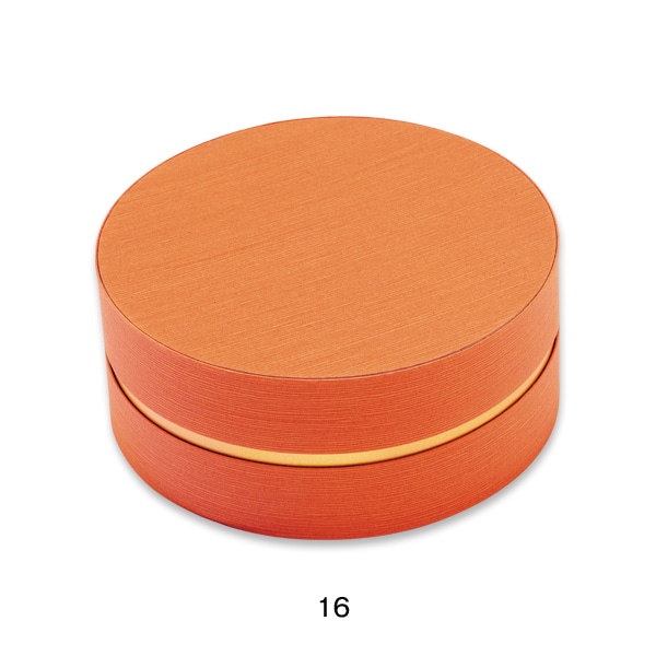 柳井紙工 貼箱 セルクル 19 85123 橙 1個(ご注文単位50個)【直送品】