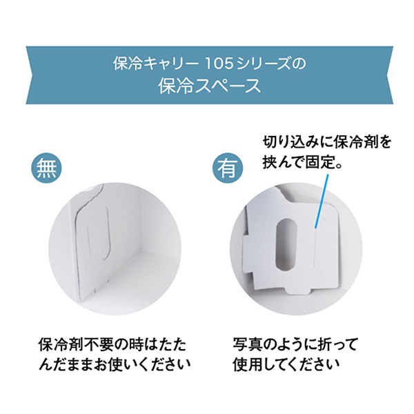 柳井紙工 保冷キャリーケース 105 ホワイト 15×21 20134 25枚/束(ご注文単位8束)【直送品】