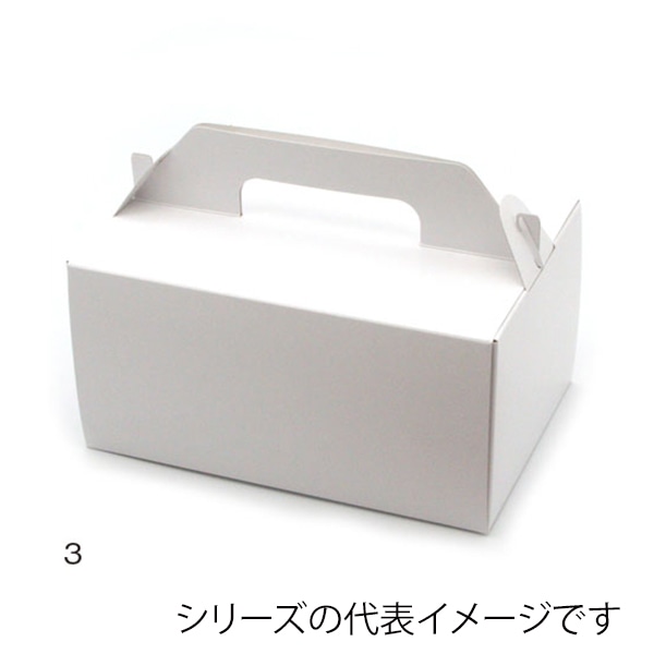 柳井紙工 テイクアウトキャリーケース　SOホワイト 3 20303 100枚/束（ご注文単位4束）【直送品】