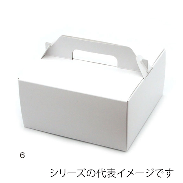柳井紙工 テイクアウトキャリーケース　SOホワイト 6 20306 100枚/束（ご注文単位2束）【直送品】
