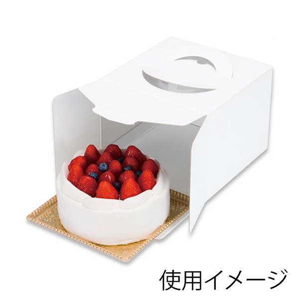 柳井紙工 キャリーデコケース 保冷ホワイト 150 5 52585 100枚/箱(ご注文単位1箱)【直送品】