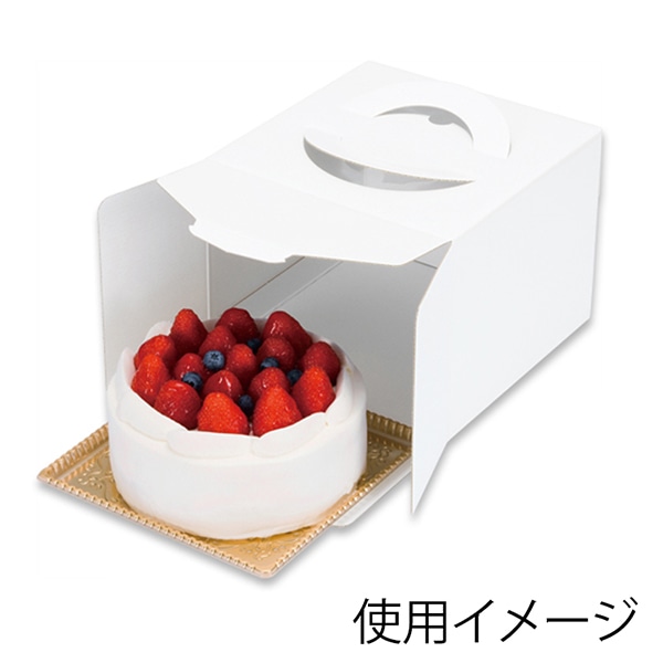 柳井紙工 キャリーデコケース 保冷ホワイト 150 7 52587 50枚/箱(ご注文単位1箱)【直送品】