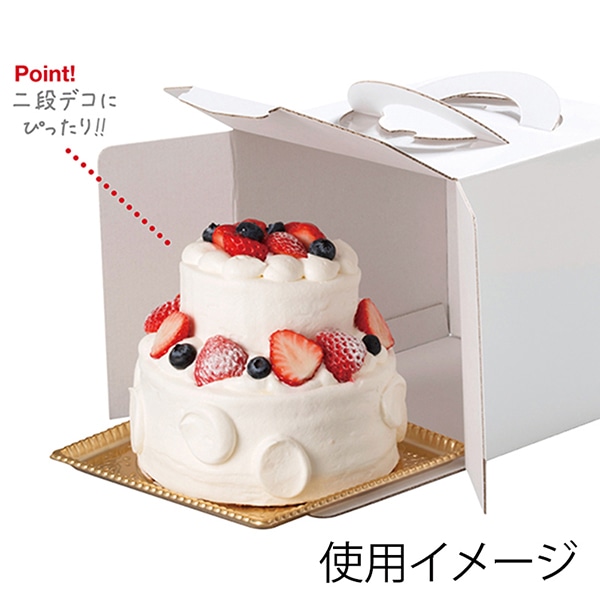 柳井紙工 キャリーデコケース 保冷ホワイト 180 6 52766 100枚/箱(ご注文単位1箱)【直送品】