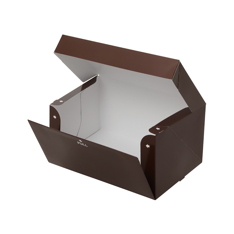 テイクアウトボックス　PC-color ココア　3号 1-110-03　50枚/包（ご注文単位4包）【直送品】