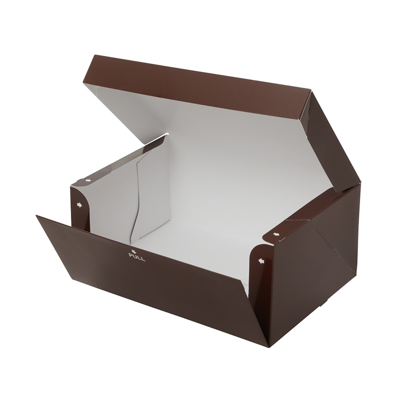 テイクアウトボックス　PC-color ココア　4号 1-110-04　50枚/包（ご注文単位4包）【直送品】