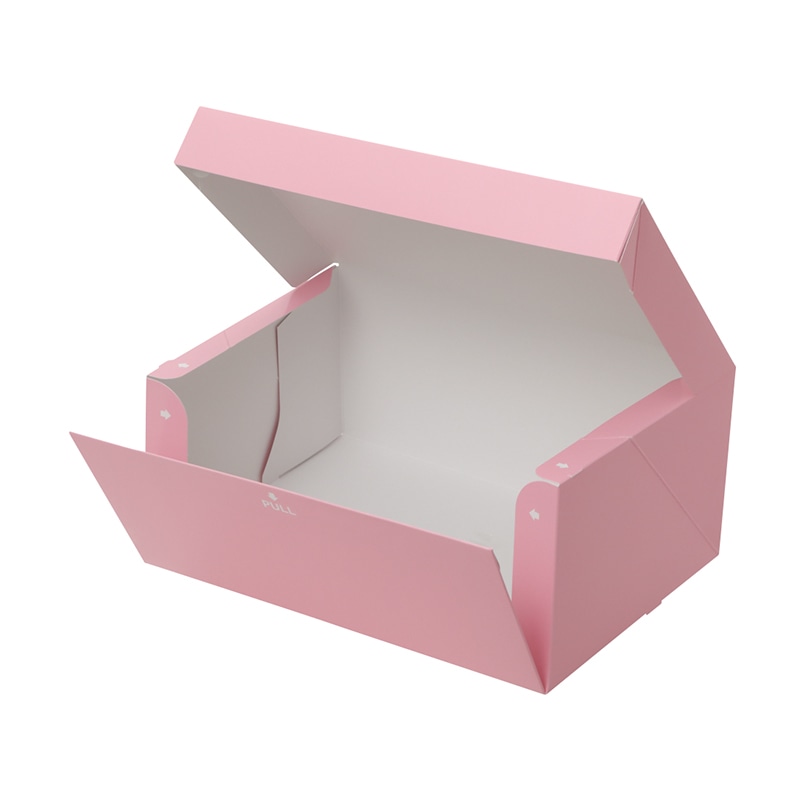 テイクアウトボックス　PC-color ピーチ　4号 1-110-24　50枚/包（ご注文単位4包）【直送品】