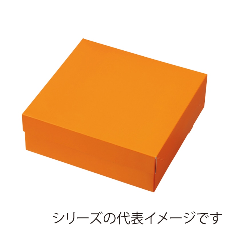 テイクアウトボックス　PC-カラー　65 オレンジ　4号 1-032-23　50枚/包（ご注文単位4包）【直送品】