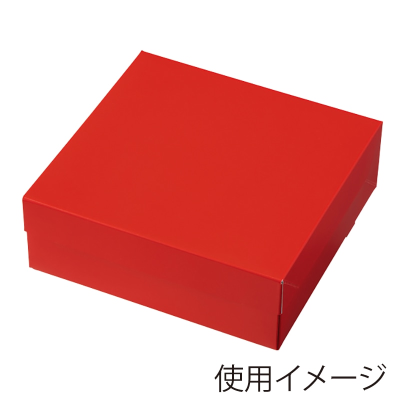 テイクアウトボックス　PC-カラー　65 ルージュ　4号 1-032-35　50枚/包（ご注文単位4包）【直送品】