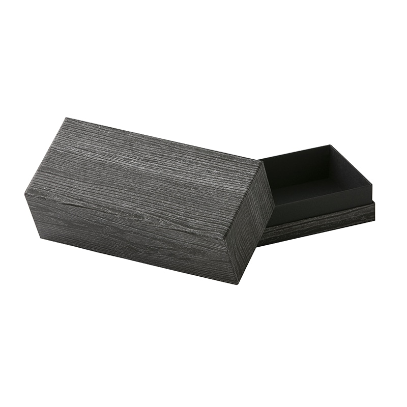 洋菓子箱　コンビBギフトケース　ミニパウンド1本用 木目黒 1904　1個（ご注文単位100個）【直送品】