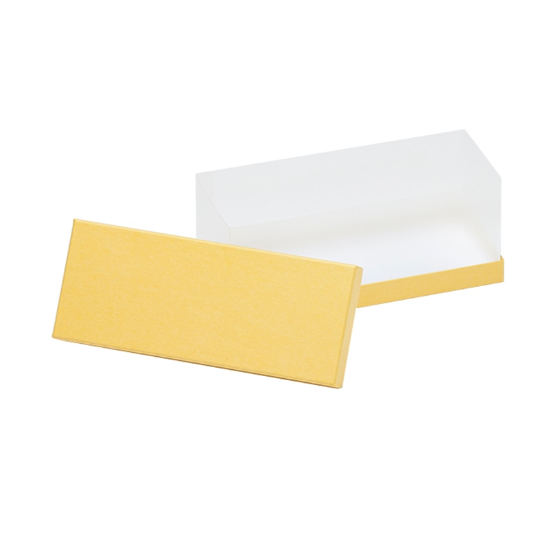 洋菓子箱 長方形サイドクリアギフトケース 山吹 1755 1個(ご注文単位100個)【直送品】