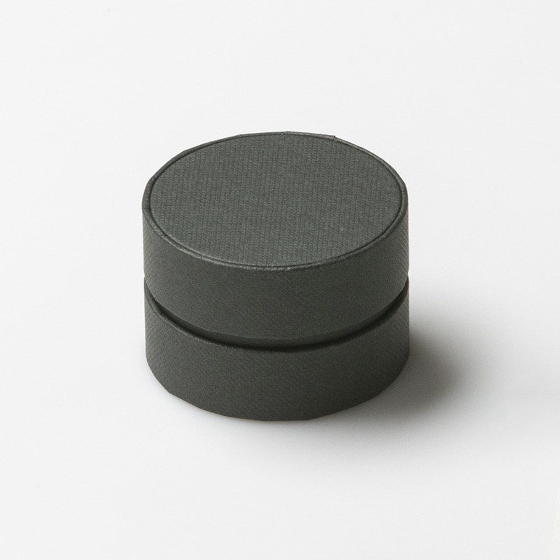 ジュエリーケース 丸型コンビAボックス 7606 黒 17583 1個(ご注文単位20個)【直送品】