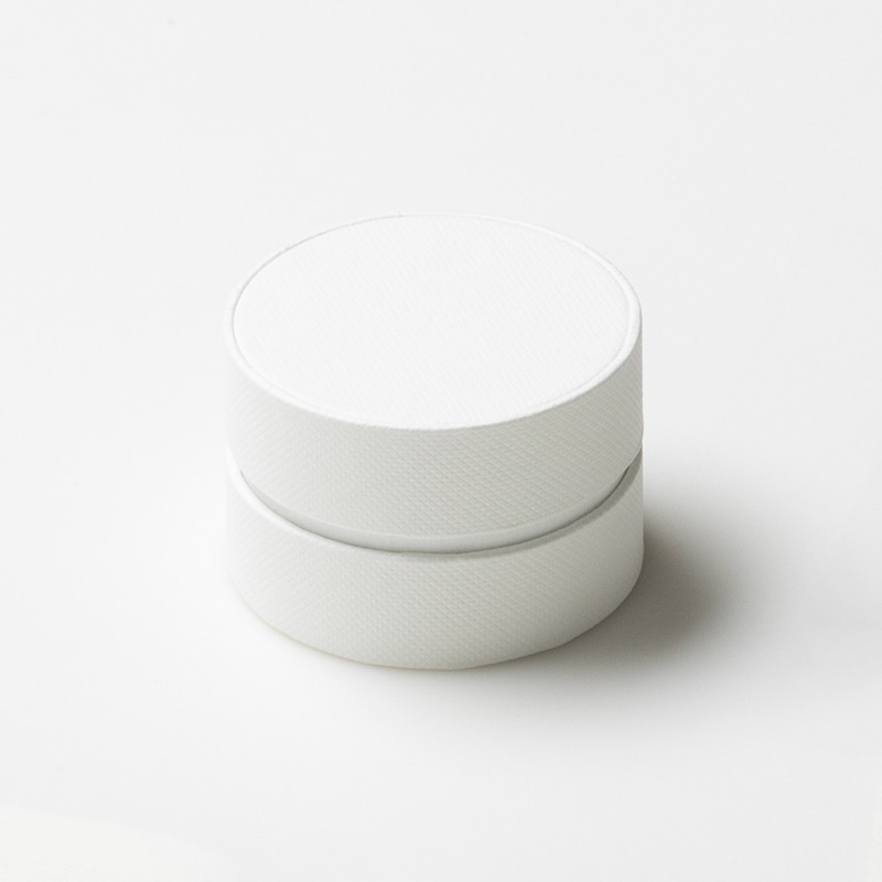 ジュエリーケース 丸型コンビAボックス 7606 白 17584 1個(ご注文単位20個)【直送品】