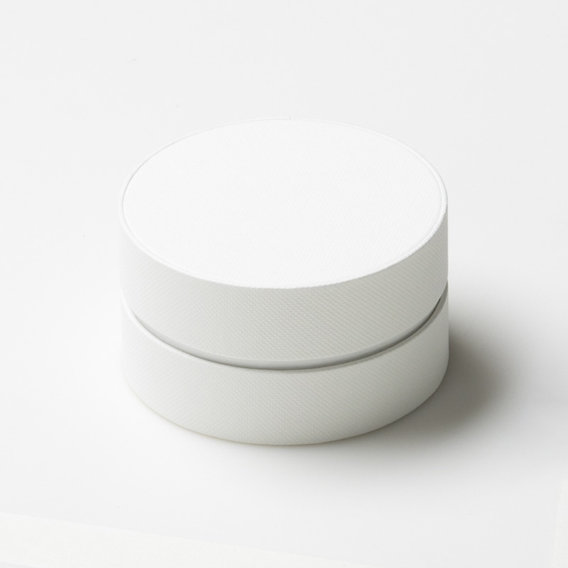 ジュエリーケース 丸型コンビAボックス 7607 白 17586 1個(ご注文単位20個)【直送品】