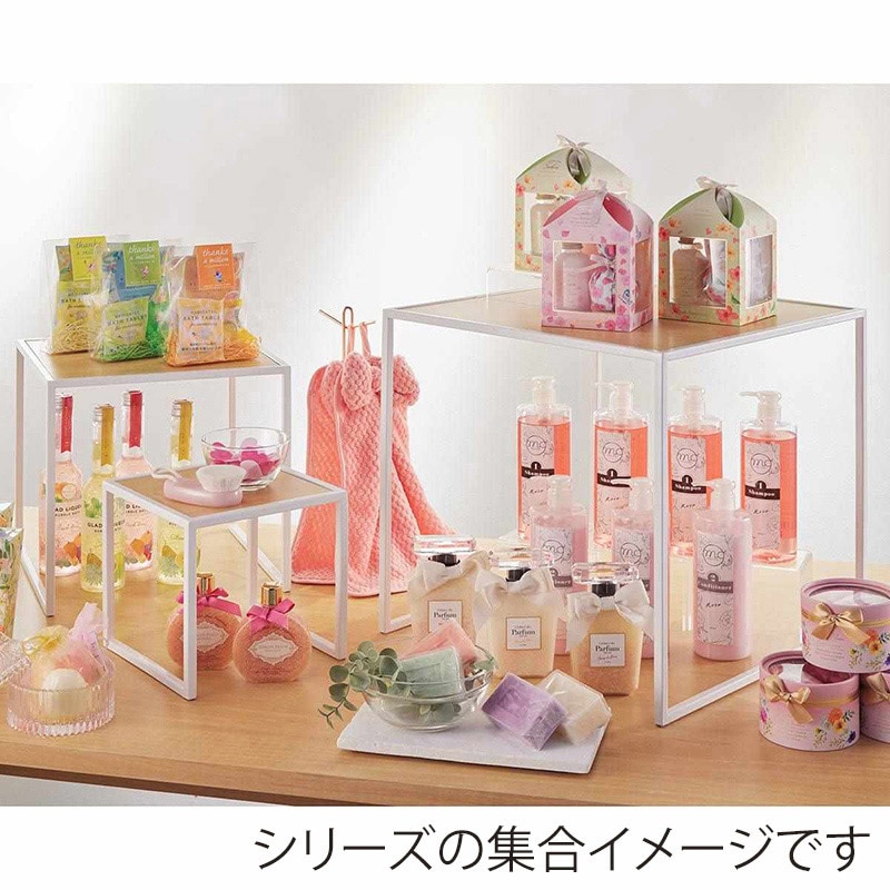 ストア・エキスプレス スチール脚　コの字ラック エクリュ×白脚　30cm角 61-819-37-2 1個（ご注文単位1個）【直送品】