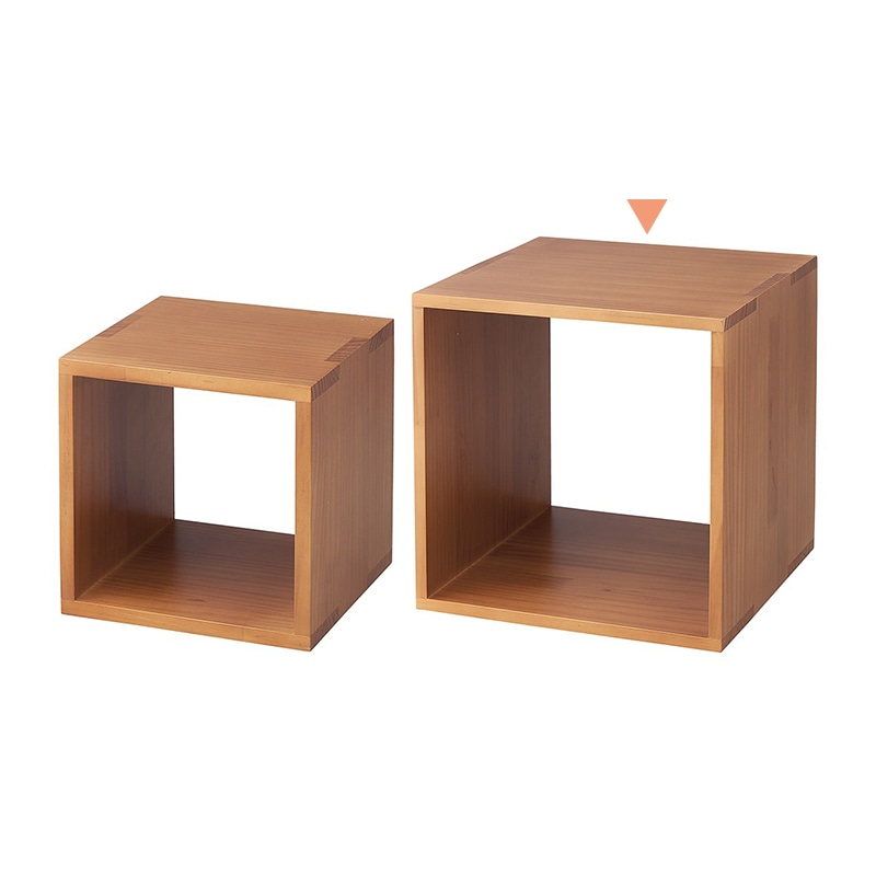 ストア・エキスプレス 木製ディスプレイボックス　パイン集成材 ブラウン　30cm角 61-819-44-2 1個（ご注文単位1個）【直送品】