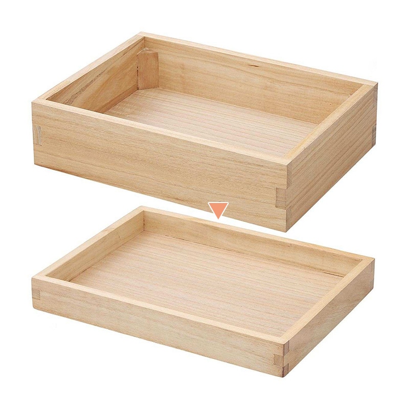 ストア・エキスプレス 木製ボックスディスプレイ　桐材 ナチュラル　H5cm 61-819-47-1 1個（ご注文単位1個）【直送品】