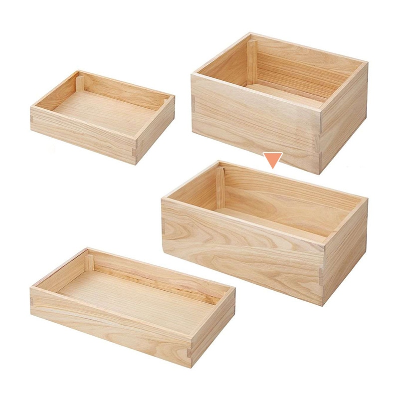 ストア・エキスプレス 木製ボックスディスプレイ　桐材 ナチュラル　幅60×高さ20cm 61-819-49-4 1個（ご注文単位1個）【直送品】