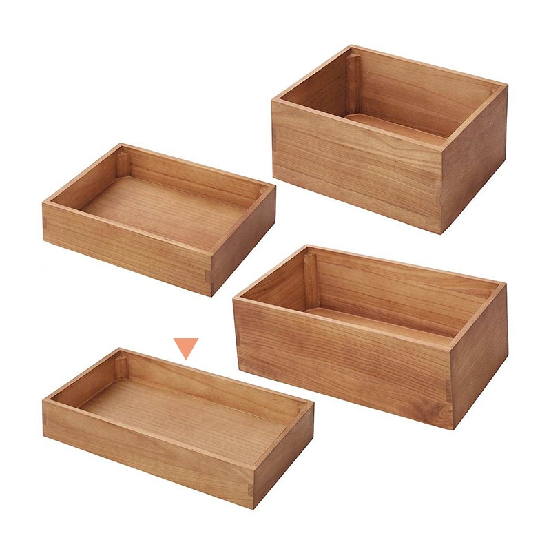 ストア・エキスプレス 木製ボックスディスプレイ　桐材 ブラウン　幅60×高さ10cm 61-819-50-2 1個（ご注文単位1個）【直送品】