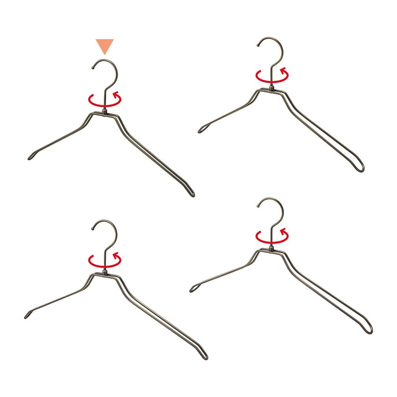 ストア・エキスプレス 平型スチール製ハンガー アンティークゴールド 幅38cm 61-819-65-1 1本(ご注文単位1本)【直送品】