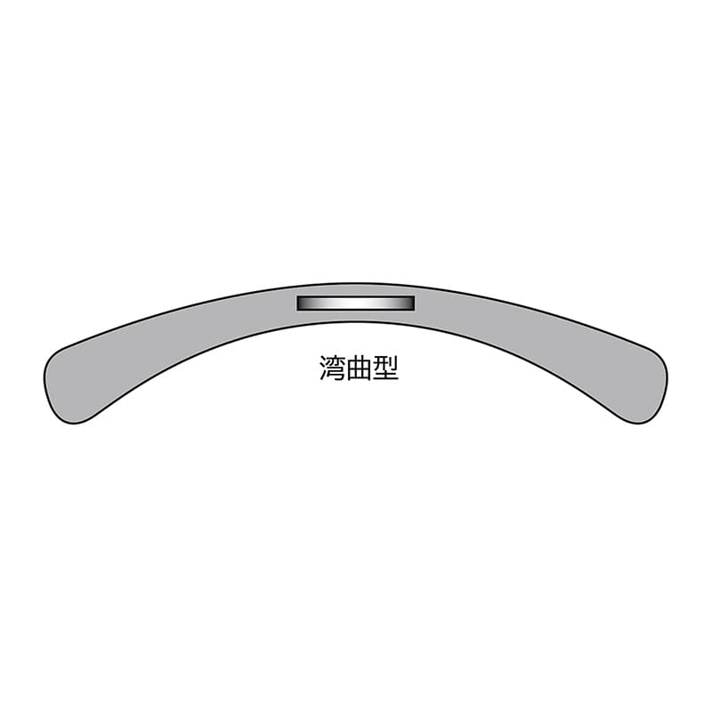 ストア・エキスプレス 湾曲スチール製ハンガー クローム　幅38cm 61-810-61-1 1本（ご注文単位1本）【直送品】