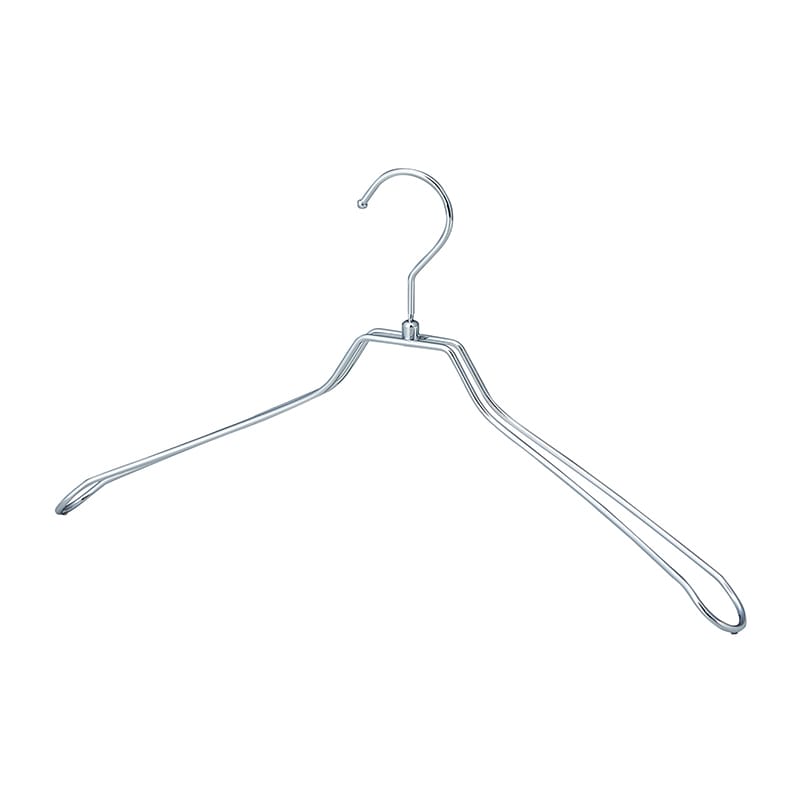 ストア・エキスプレス 湾曲スチール製ハンガー クローム 幅42cm 61-810-61-4 1本(ご注文単位1本)【直送品】