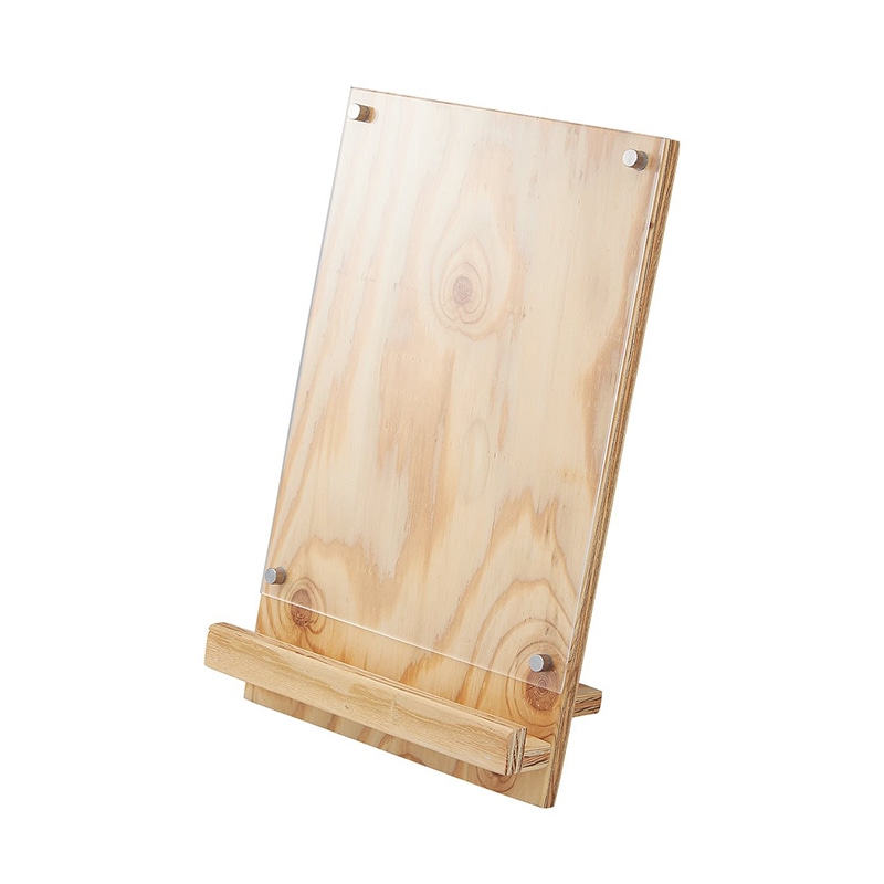 ストア・エキスプレス 2Wayサインスタンド　ラーチ合板 A5 61-819-99-1 1個（ご注文単位1個）【直送品】