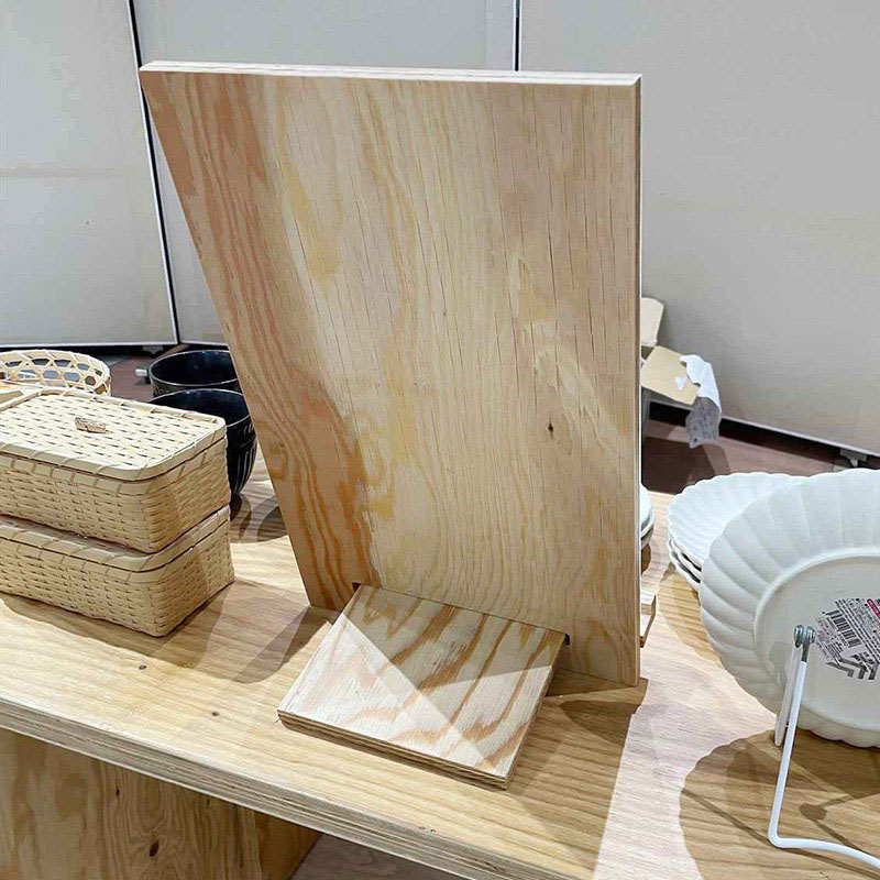 ストア・エキスプレス 2Wayサインスタンド ラーチ合板 A4 61-819-99-2 1個(ご注文単位1個)【直送品】