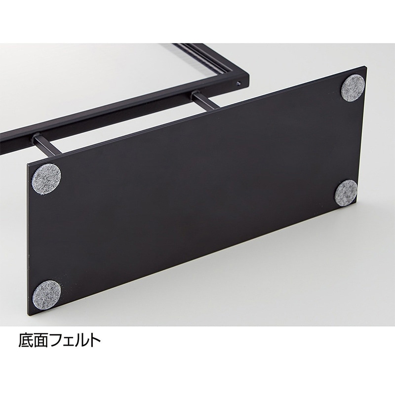 ストア・エキスプレス スチール製ポップスタンド 小 両面仕様 A5ヨコ ブラック 61-820-3-1 1組(ご注文単位1組)【直送品】