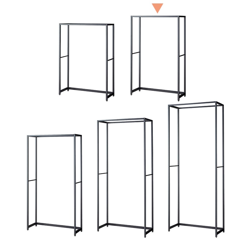 ストア・エキスプレス 店舗什器 ラテラル・ロコ 本体 グレー 幅90cm/奥行40×高さ150cm 61-808-47-2 1台(ご注文単位1台)【直送品】